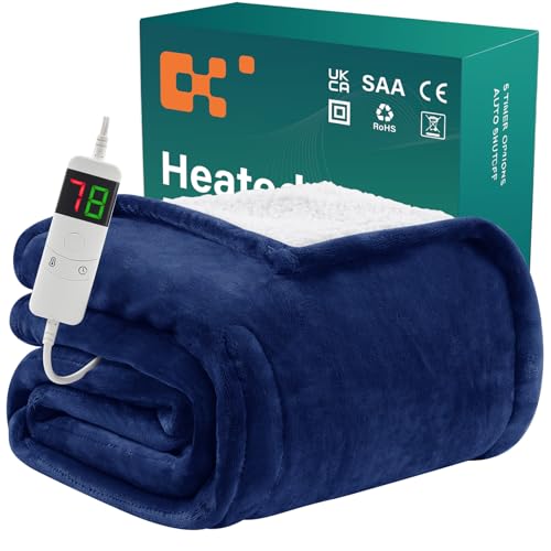 BOMOVA Couverture chauffante avec arrêt Automatique,Moelleus... - Maison & Cuisine Amazon France à 45.24€