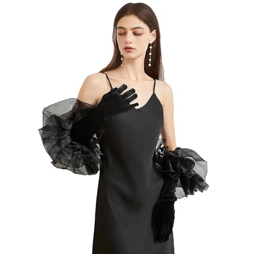 NICEYEA Guanti da donna in velluto nero, lunghezza media... - Sports & Fitness Amazon Italie à 6.01€