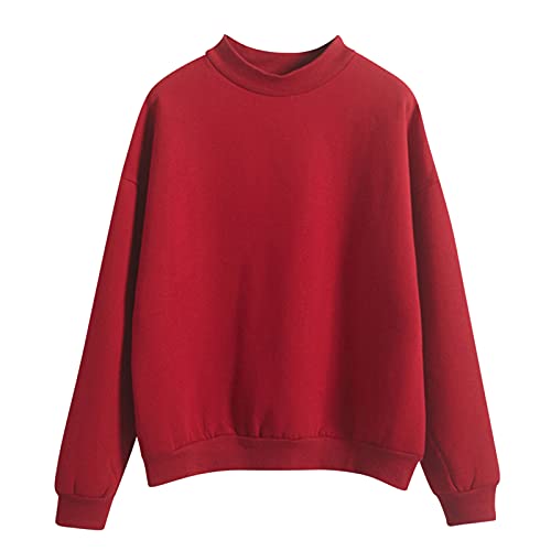 Maglia da donna casual a maniche lunghe, tinta unita... - Mode & Vêtements Amazon Italie à 1.54€