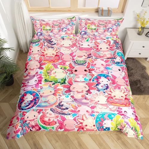 Homemissing Mignon Axolotl Bettwäsche für Kinder... - Maison & Cuisine Amazon Allemagne à 20.56€