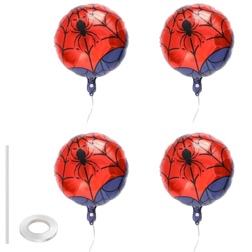 4stk Spinnennetz Ballon, 45cm Spinnen Ballon Folien Rote... - Jouets & Jeux Amazon Allemagne à 5.99€