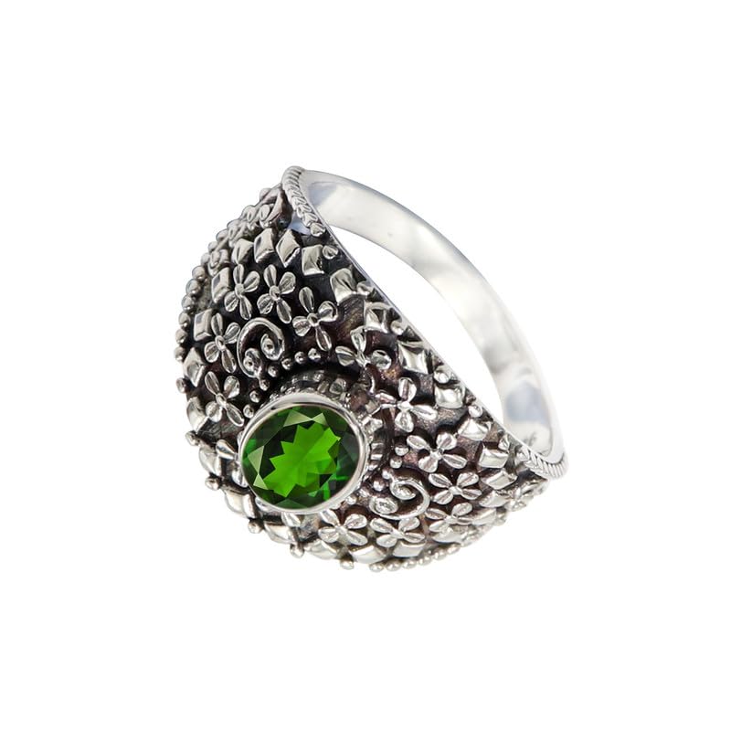 SILVERTROVE Chromdiopsid (Labor) Edelstein Ring... - Bijoux & Montres Amazon Allemagne à 35.63€