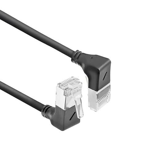 ACT CAT6A Netzwerkkabel 90° gewinkelt, U/FTP LSZH LAN Kabel... - High-Tech & Électronique Amazon Allemagne à 7.89€