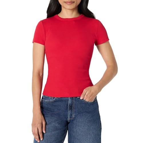 Amazon Essentials Camiseta de Manga Corta con Acanalado... - Amazon Espagne à 6.26€