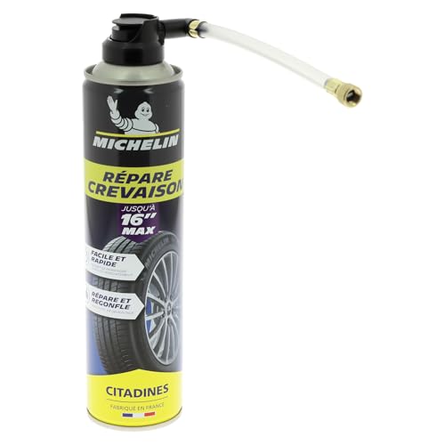 MICHELIN 009331 Répare-Crevaison 400 ML, Tous pneus jusqu'à... en promo à 11,06€ (-37%) sur Amazon FR