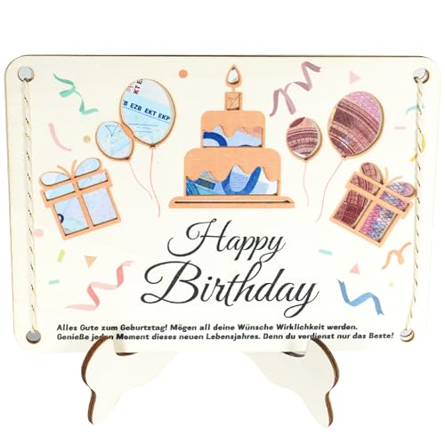 Mason Life Geburtstag Geldgeschenk Holz - Geldgeschenke... - Loisirs Créatifs Amazon Allemagne à 1.99€