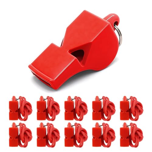 50 Pack Emergency Whistles with Lanyard Red Safety Whistle... - Sports & Fitness Amazon Royaume-Uni à 12.98€