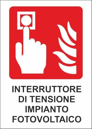 M-ITALY CARTELLO SEGNALETICO - INTERRUTTORE DI TENSIONE... - Fournitures Bureau Amazon Italie à 2.49€