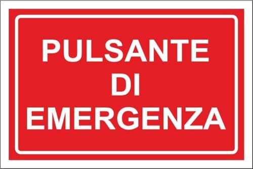M-ITALY CARTELLO SEGNALETICO - PULSANTE DI EMERGENZA... - Maison & Cuisine Amazon Italie à 1.99€