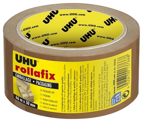 UHU Rollafix - Nastro adesivo per imballaggio marrone... - Sports & Fitness Amazon Italie à 3.29€