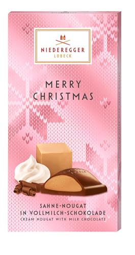 Niederegger Nougat Tafel Sahne »Merry Christmas« 100g - Épicerie Amazon Allemagne à 2.23€