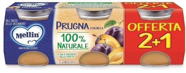 MELLIN OMOG PRUGNA 3PZ 100G - Maison & Cuisine Amazon Italie à 2.90€