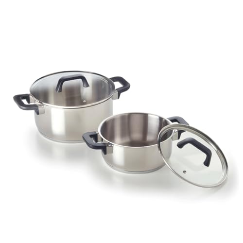 QULINART 2er-Set Kochtöpfe, antihaftbeschichtet, kratzfest... - Maison & Cuisine Amazon Allemagne à 32.84€