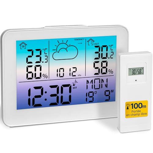 TFA Dostmann Station météo sans fil et capteur extérieur... - Bricolage & Outils Amazon France à 22.50€