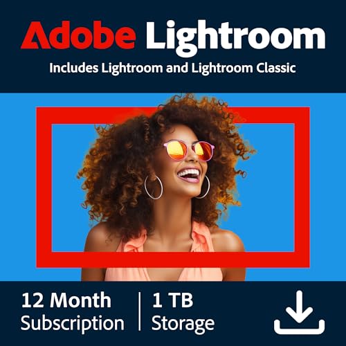Adobe Lightroom with Lightroom Classic 1 TB, AI-assisted... - High-Tech & Électronique en promo à 80.65€