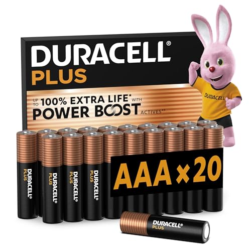 DURACELL Plus AAA-Batterien (20er-Pack) – Alkaline-Batterien... - Sports & Fitness Amazon Allemagne à 10.95€
