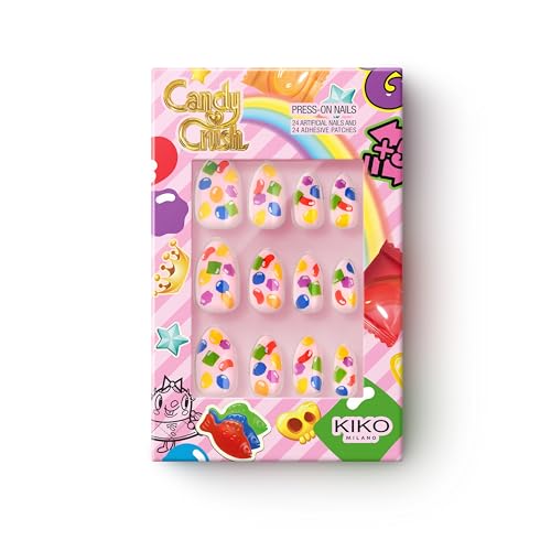 KIKO Milano Candy Crush™ Press On Nails, Faux-Ongles... - Beauty & Fragrances Amazon France à 5.25€