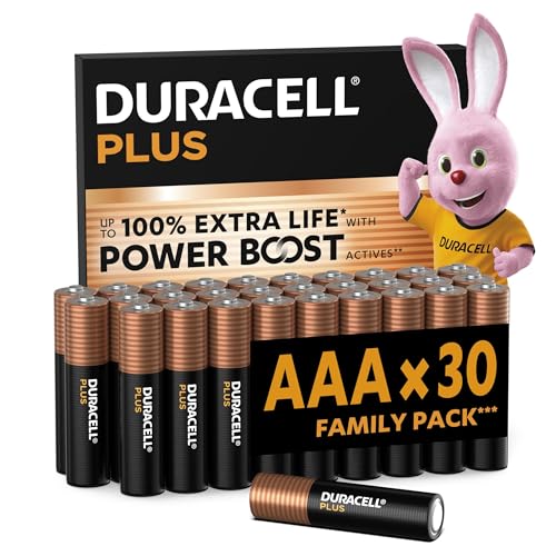 DURACELL Plus Piles AAA (Lot de 30) – Piles Alcalines 1,5... - Sports & Fitness Amazon France à 11.99€