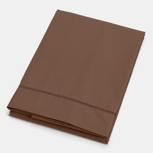 Plain Dyed Deep Taupe - Lenzuolo piatto, 210 x 280 cm - Amazon Italy à 11.78€