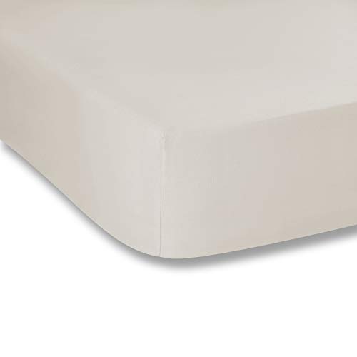 Plain Dyed Neutral - Lenzuolo con angoli, 140 x 200 cm - Amazon Italie à 13.43€