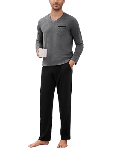 Bresdk Pijamas Hombre Invierno Algodón Pijama Hombre Largo... - Maison & Cuisine Amazon Espagne à 25.99€