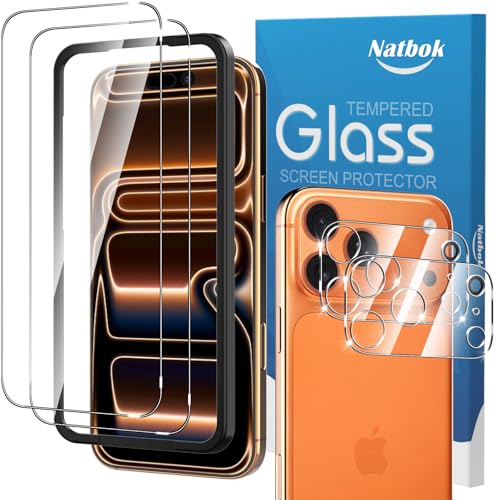 Natbok 2+2 Pezzi Vetro Temperato per iPhone 17 Pro Max... - High-Tech & Électronique Amazon Italie à 4.20€