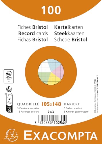 Exacompta - Rif. 10254E - Cartone da 20 confezioni da 100... - Maison & Cuisine Amazon Italie à 28.91€