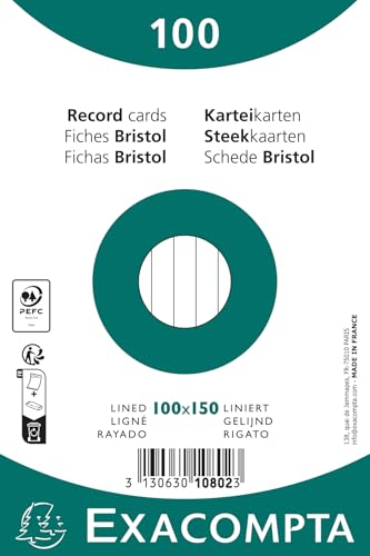 Exacompta - Réf. 10802X - Carton de 20 paquets de 100... - Auto & Motorcycle Amazon France à 55.06€