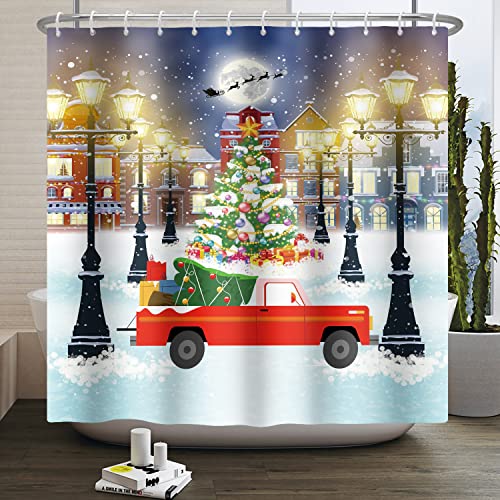 Kzzfqxb 183x183cm Shower Curtains with Plastic Hooks... - Maison & Cuisine en promo à 2.59€