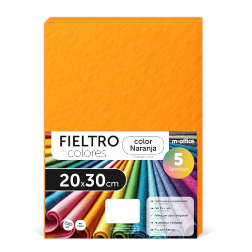 m-office Craft Felt for DIY Projects, Felt Panels in Bright... - Maison & Cuisine Amazon Royaume-Uni à 3.45€