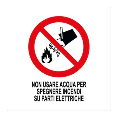 M-ITALY CARTELLO SEGNALETICO QUADRATO - NON USARE ACQUA PER... - Maison & Cuisine Amazon Italie à 1.49€