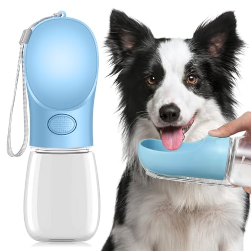 Dog Water Bottle for Walking, 350ml Dog Travel Water... - Animalerie Amazon Royaume-Uni à 2.68€