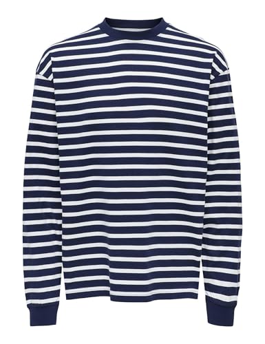 ONLY & SONS Onsdonovan Loose LS tee Vd, Naval Academy, S... - Amazon Espagne à 5.60€