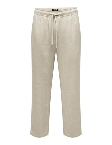 ONLY & SONS Onssinus Loose Visc Lin 0075 Pnt CS, Avena, L... - Vente Flash Amazon -67%