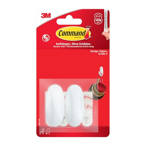 Command Lot de 2 crochets adhésifs et 4 bandes adhésives... en promo à 2,44€ (-54%) sur Amazon FR