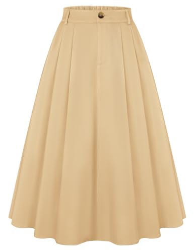 Belle Poque Faldas midi plisadas de estilo vintage para... - Mode & Vêtements Amazon Espagne à 12.99€