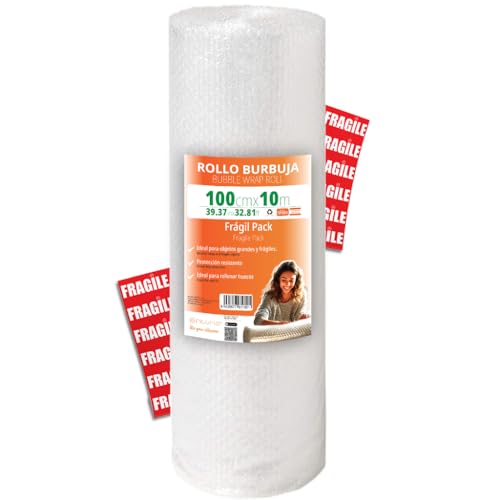 OFITURIA 100cm Bubble Wrap Roll - Fragile Pack with... - Nouvelle promo Amazon à 16.60€