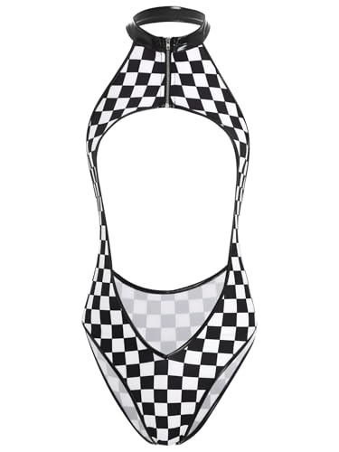 Choomomo Adult Sexy Racing Costume Plaid Checkerboard... - Jouets & Jeux Amazon Royaume-Uni à 0.99€