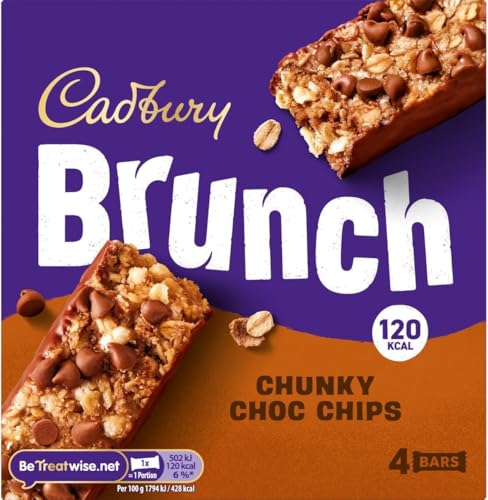 Cadbury Brunch Chunky Choc Chip Cereal Bars, Wholegrain... - Épicerie en promo à 1.65€
