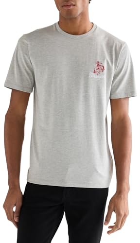 Wrangler Embroidery Tee Maglietta Mid Grey Mel, XL Uomini - Amazon Italie à 14.01€