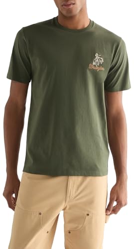 Wrangler Maglietta da Uomo Embroidery Tee, Deep Depths, XXL - Amazon Italie à 14.01€