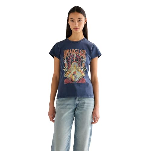 Wrangler Shrunken Band tee Camiseta, Azul Marino, M para... - Amazon Espagne à 14.00€
