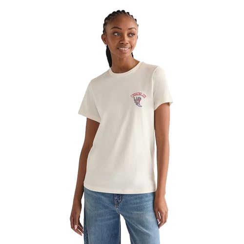 Wrangler Sign Off tee Camiseta, Worn White, S Mujeres - Amazon Espagne à 12.00€