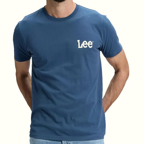 Lee Medium Wobbly tee Camiseta, Azul Oscuro, M Hombres - Nouvelle promo Amazon à 10.00€