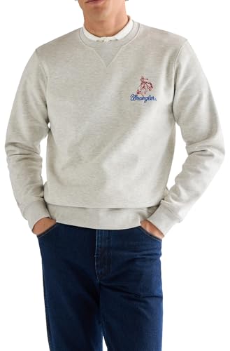 Wrangler Sudadera con Cuello Redondo Bordado para Hombre... - Amazon Spain à 26.00€
