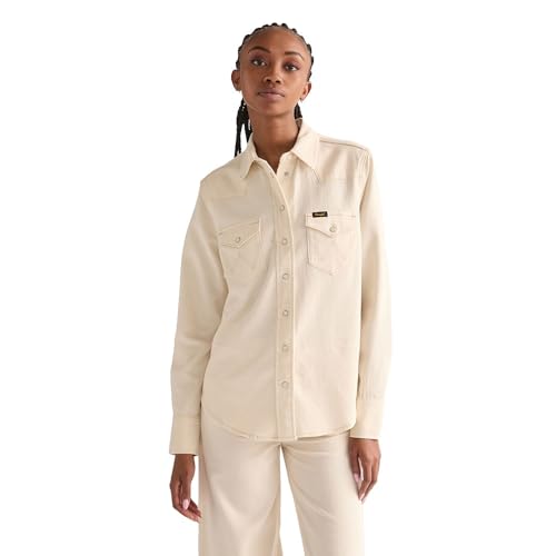 Wrangler Camicia Heritage da Donna, Naturale, S - Amazon Italie à 28.00€