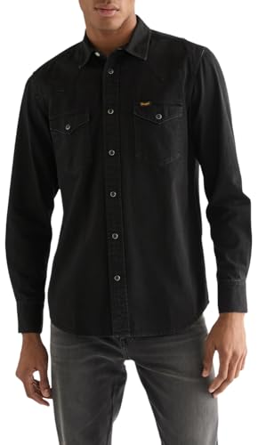 Wrangler Camicia Western da Uomo, Colore Nero risciacquo... - Amazon Italie à 28.00€