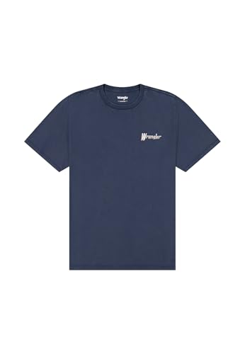 Wrangler Graphic tee Camiseta, Azul Marino, XL Hombres - Amazon Espagne à 16.00€