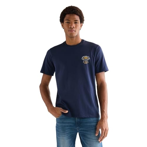 Wrangler Small Americana tee Camiseta, Azul Marino, M... - Bon plan à 12.00€