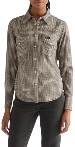 Wrangler Camisa Western para Mujer, Color Negro, Talla L - Amazon Espagne à 28.00€